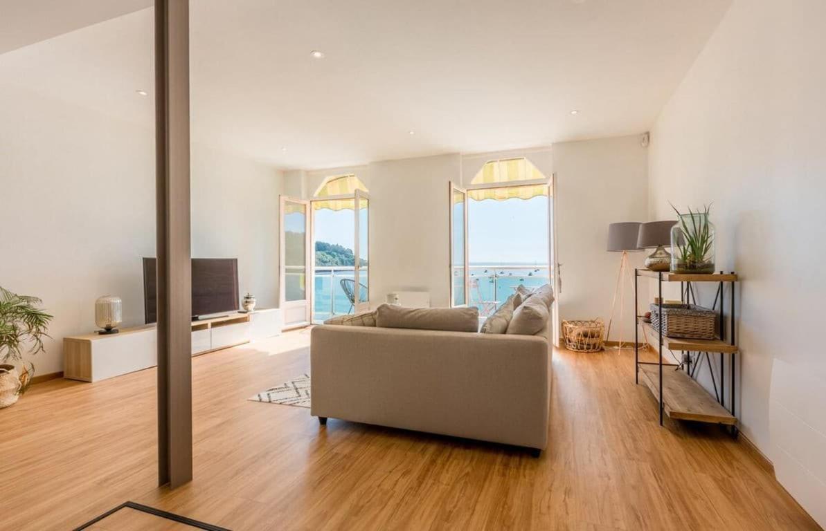 Les Pieds Dans L'Eau - Bel Appartement - Vue Mer Cancale Exteriör bild