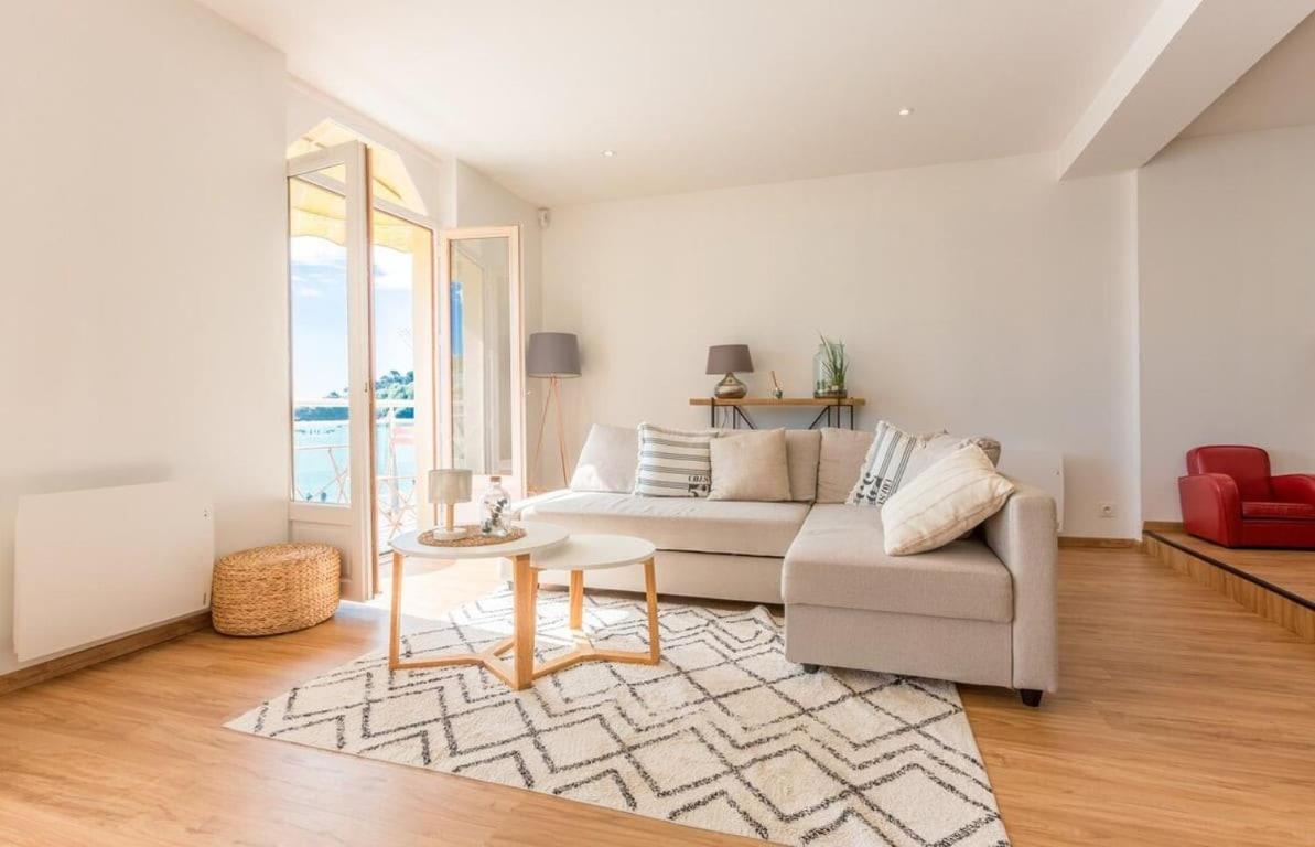 Les Pieds Dans L'Eau - Bel Appartement - Vue Mer Cancale Exteriör bild